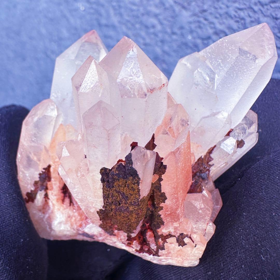 爆アレ❗️可愛いピンク♡超綺麗マダガスカル産パイナップルピンククラスターA1468