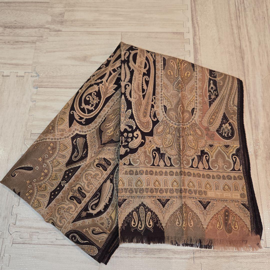 ETRO エトロ ペイズリー柄 ストール/ショール イタリア製 シルク混