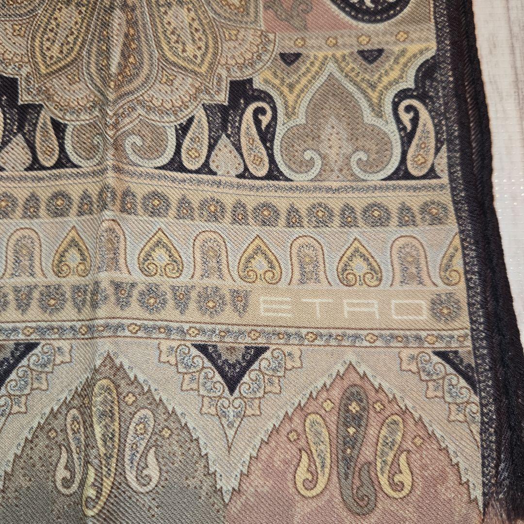 ETRO エトロ ペイズリー柄 ストール/ショール イタリア製 シルク混