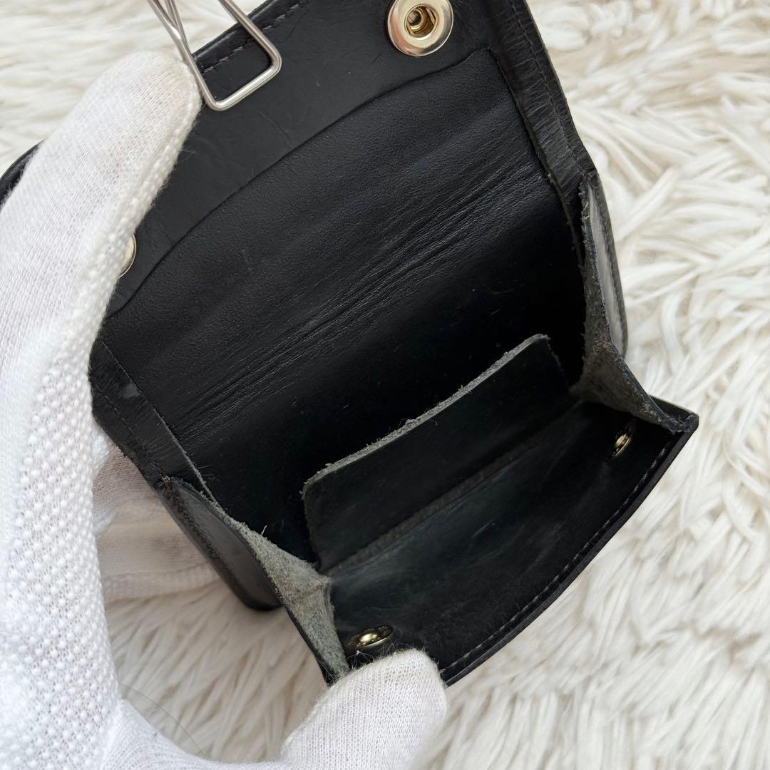 【希少仕様】ワイルドスワンズ タング 王冠ロゴ シェルコードバン ブラック 財布