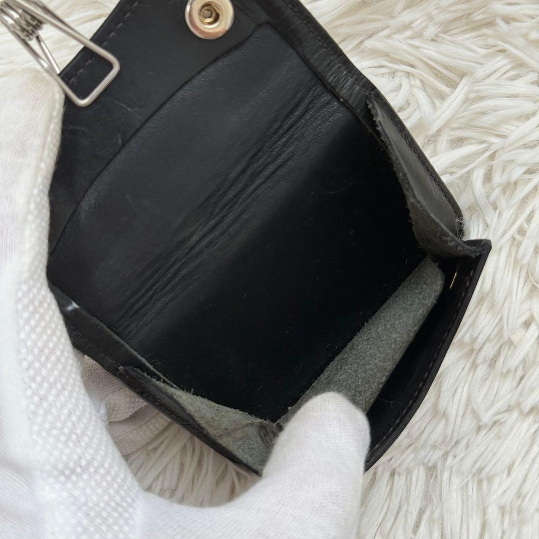 【希少仕様】ワイルドスワンズ タング 王冠ロゴ シェルコードバン ブラック 財布