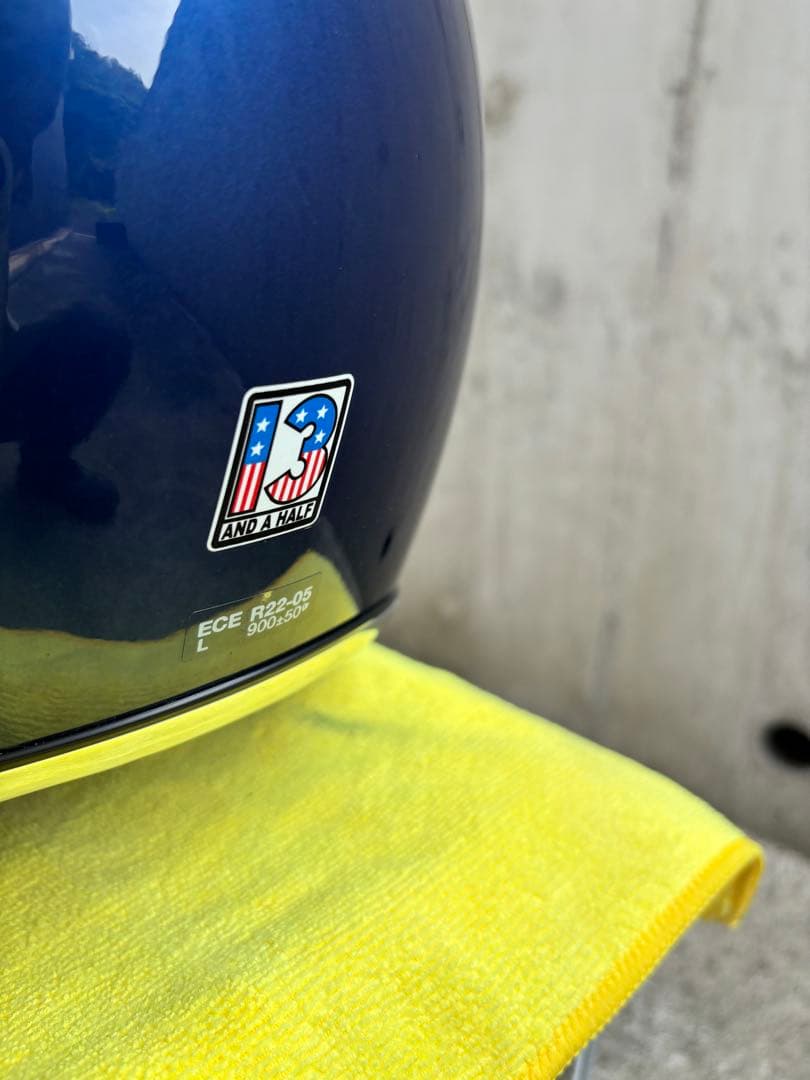 noob　ジェットヘルメット メタリック・ブルー　(装飾品)