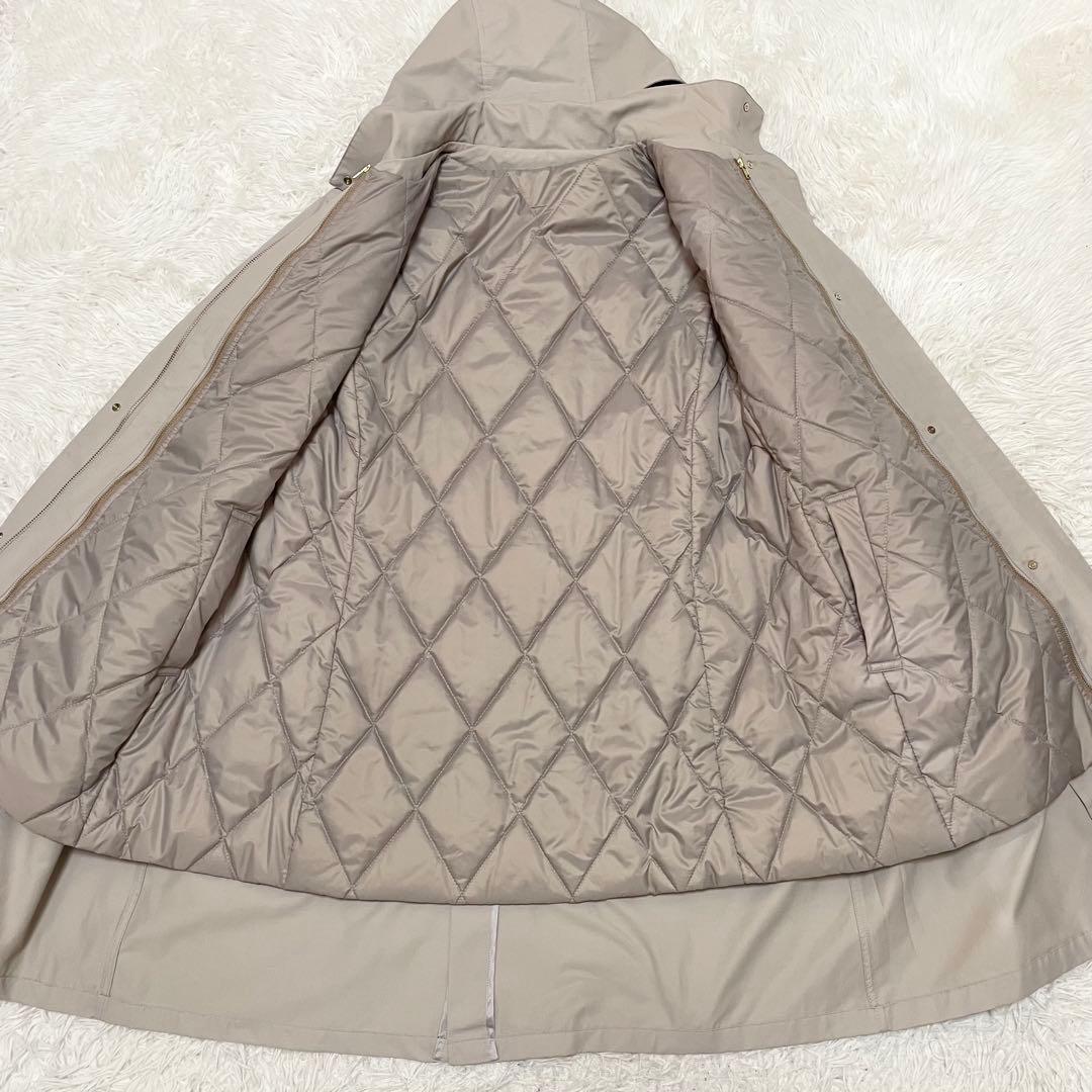 J.PRESS ジェイプレス ライナー付きフーデットコート　ベージュ　11号