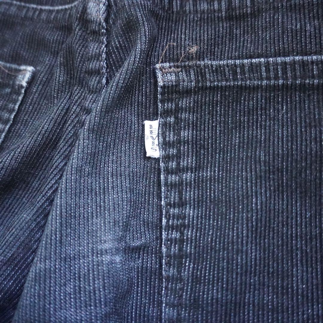 ま*ち様 【70s】levisリーバイス 517 ブラックコーデュロイ bigE
