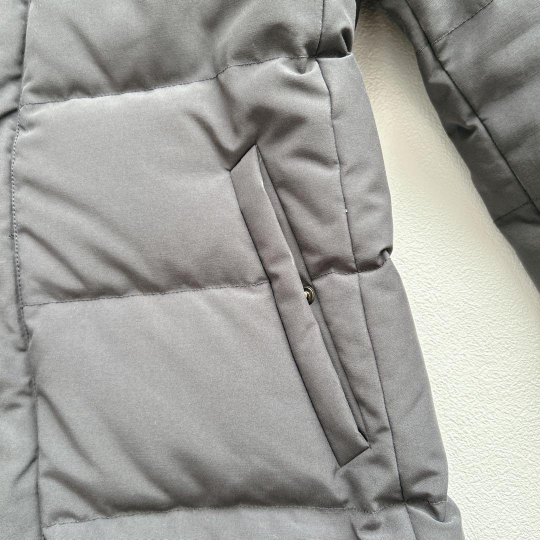 美品✨ダントン ダウンコート ロング ラクーンファー ワッペン 2WAY グレー