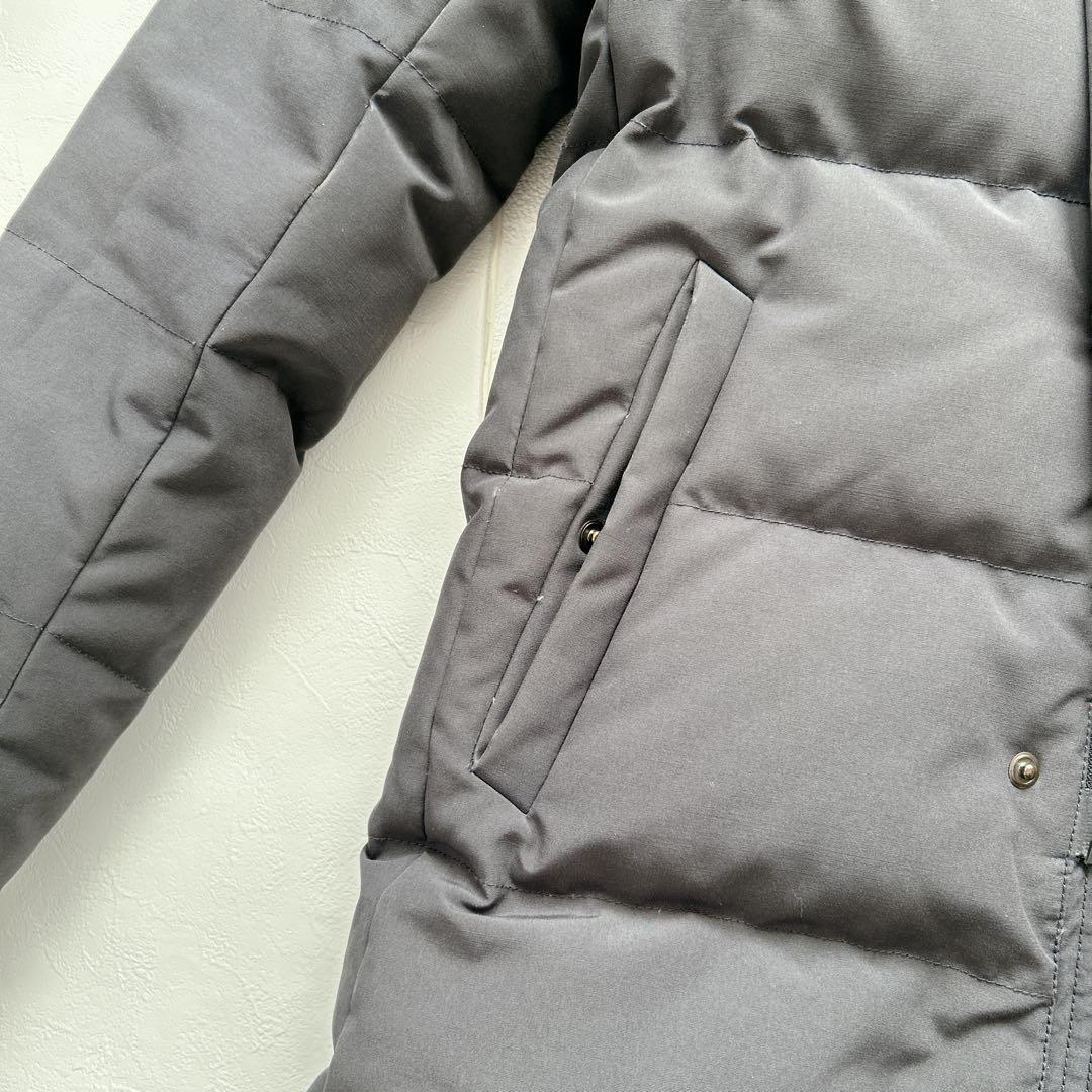 美品✨ダントン ダウンコート ロング ラクーンファー ワッペン 2WAY グレー