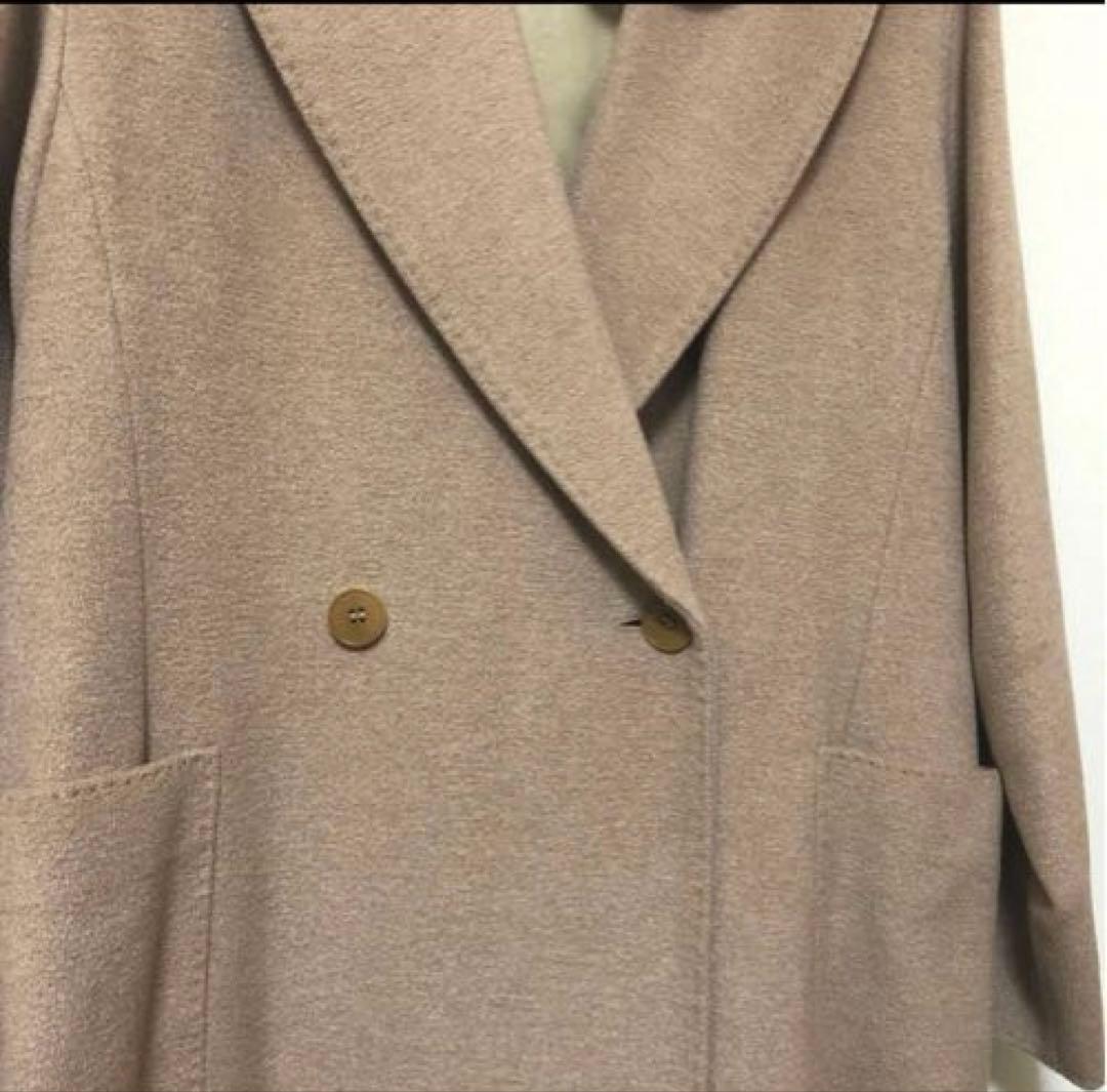 MaxMara マックスマーラ　ベージュ　ロングコート　ベルト付き　38
