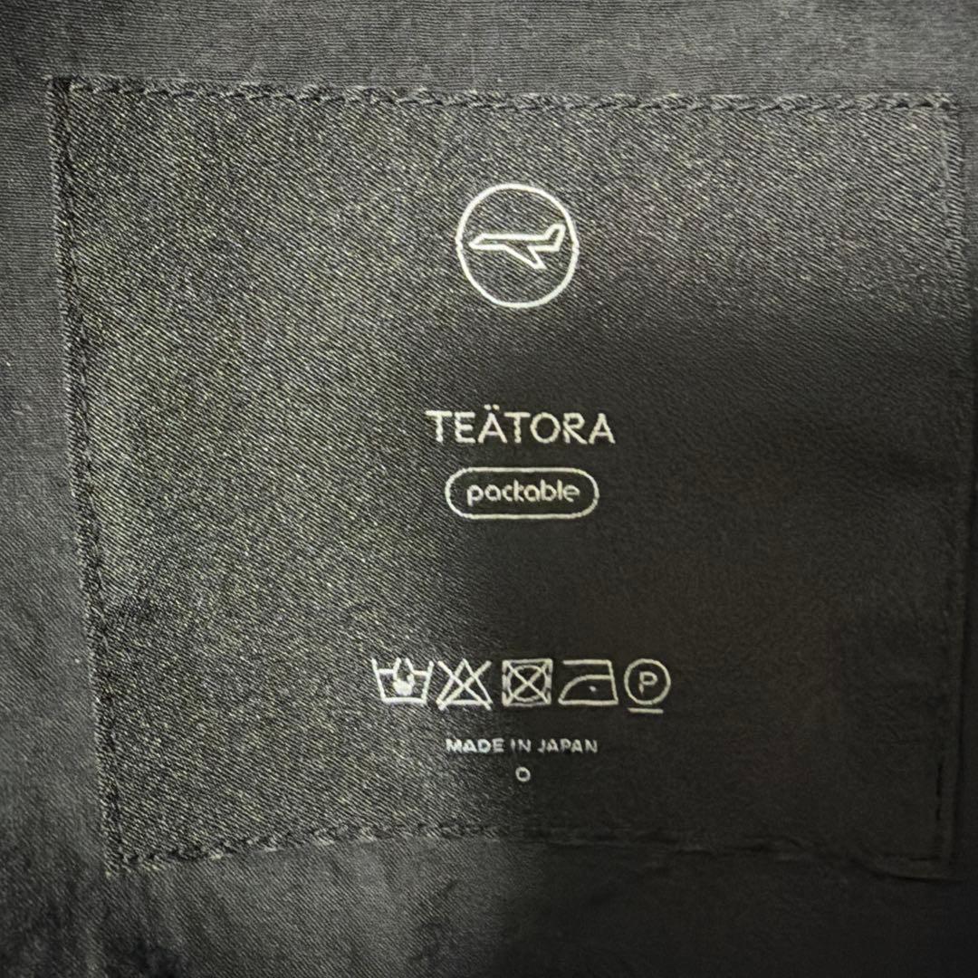 TEATORA テアトラ カートリッジ シャツ パッカブル ブラック サイズ1