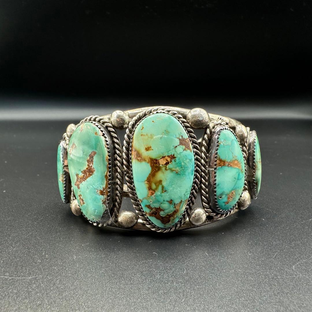 Navajo Kee Joe Benally 5連ターコイズ　バングル