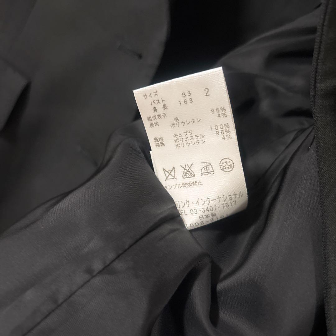 【美品】theory フレアパンツスーツ サイズ2 （M）黒