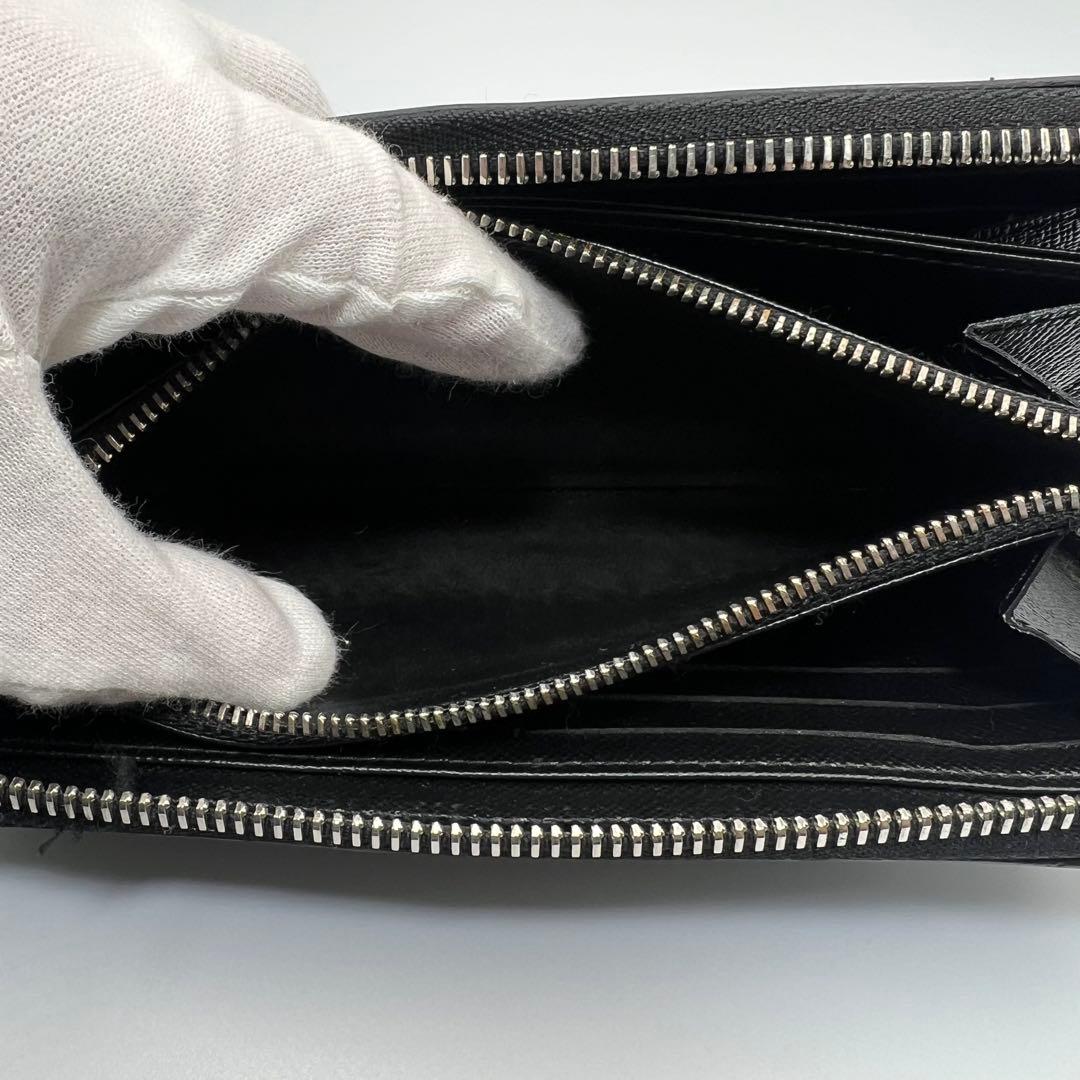 ルイヴィトン エピ ジッピーウォレット ブラック ※ファスナー破れあり
