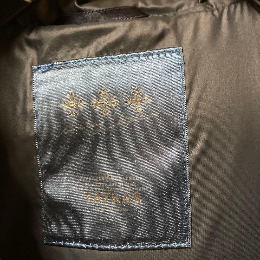 TATRAS グレー ダウンジャケット ファー付き