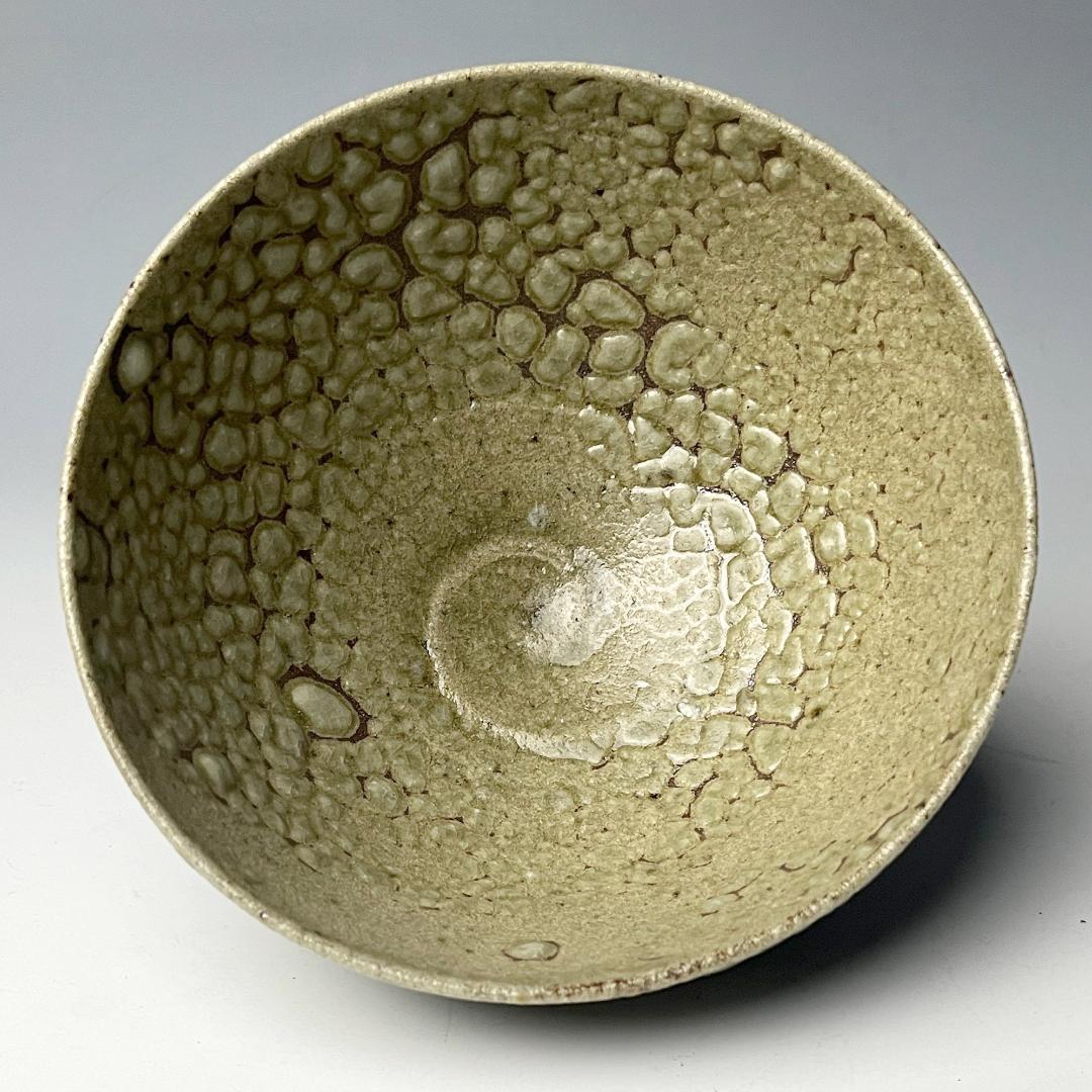 初荷 梅花皮 茶碗 時代物 茶道具 有名小説家蒐集品 SN95