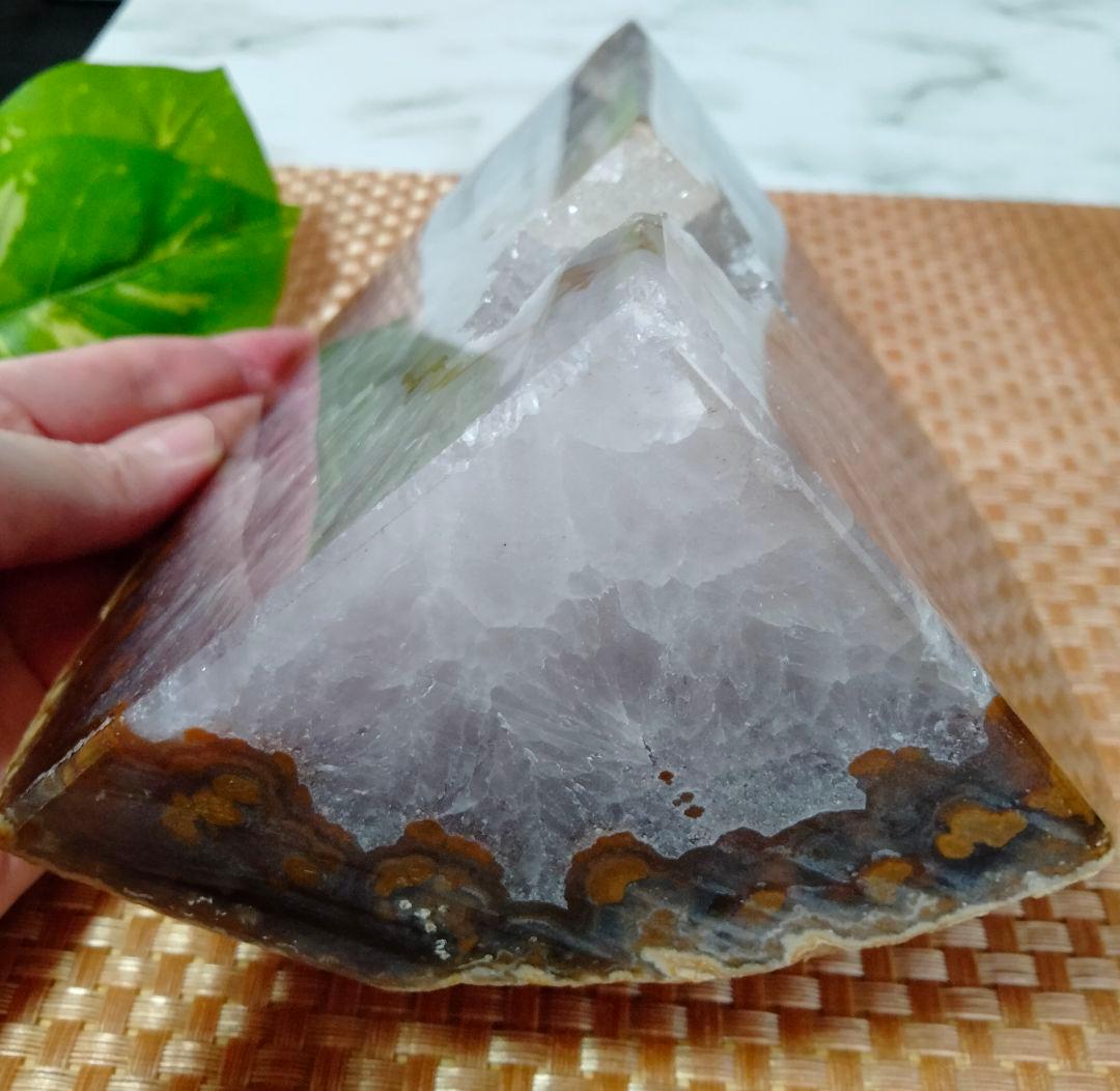 【巨大】★神秘的★★綺麗★天然石 4,1kg メノウ 原石 ブックエンド