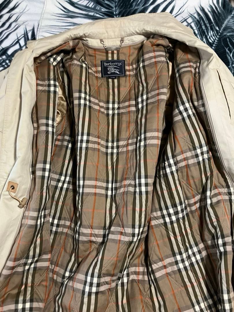 90s ビンテージ Burberry ステンカラー コート キルティングライナー