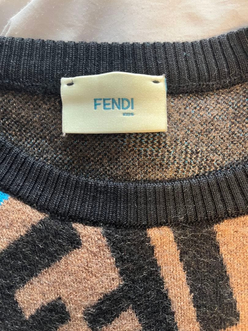 Fendi ロゴパターン 長袖セーター 12+