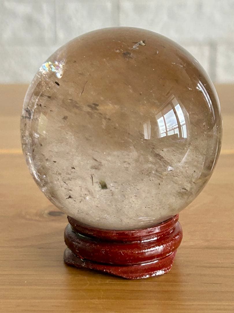 スモーキークォーツ　丸玉　スフィア　56㎝