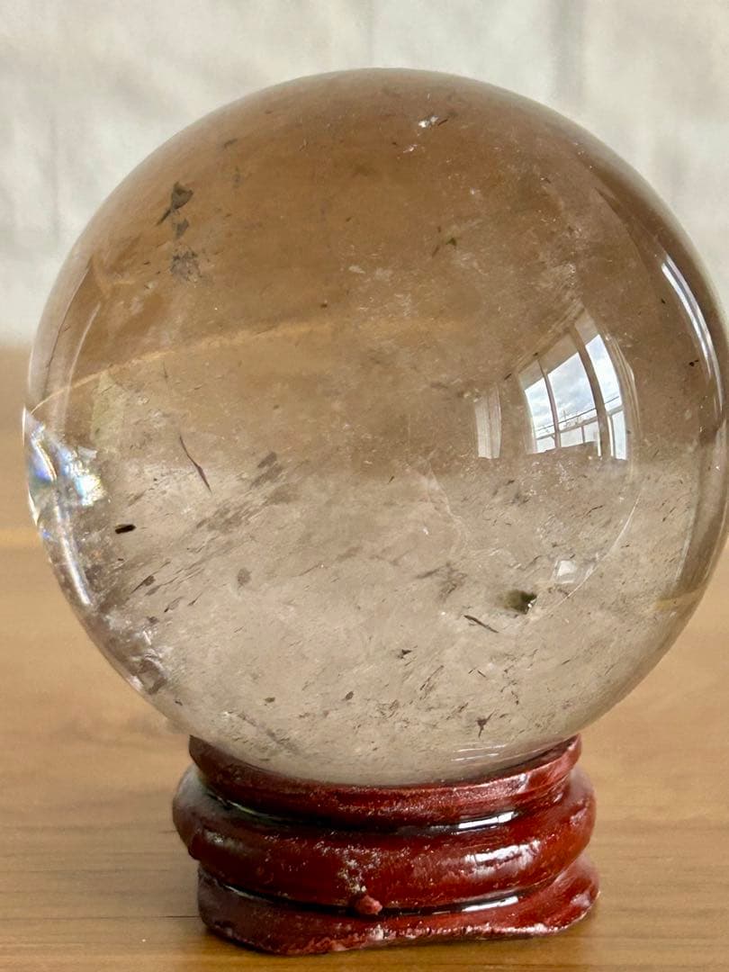 スモーキークォーツ　丸玉　スフィア　56㎝