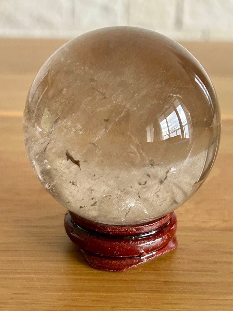 スモーキークォーツ　丸玉　スフィア　56㎝