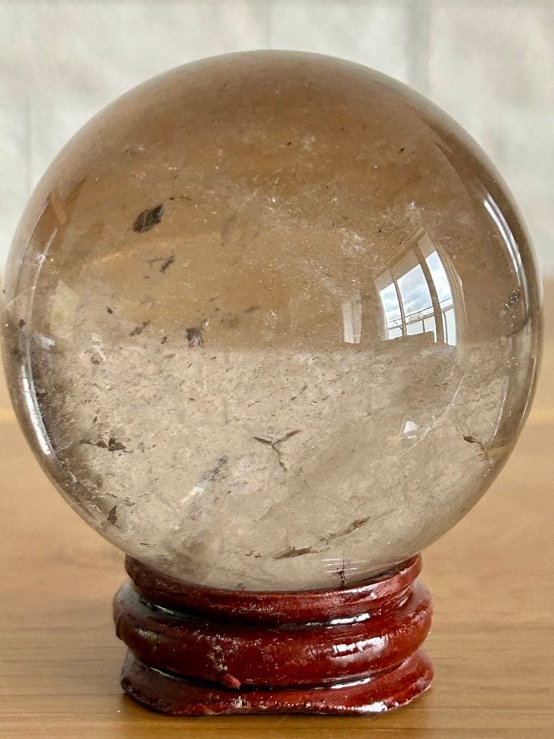 スモーキークォーツ　丸玉　スフィア　56㎝