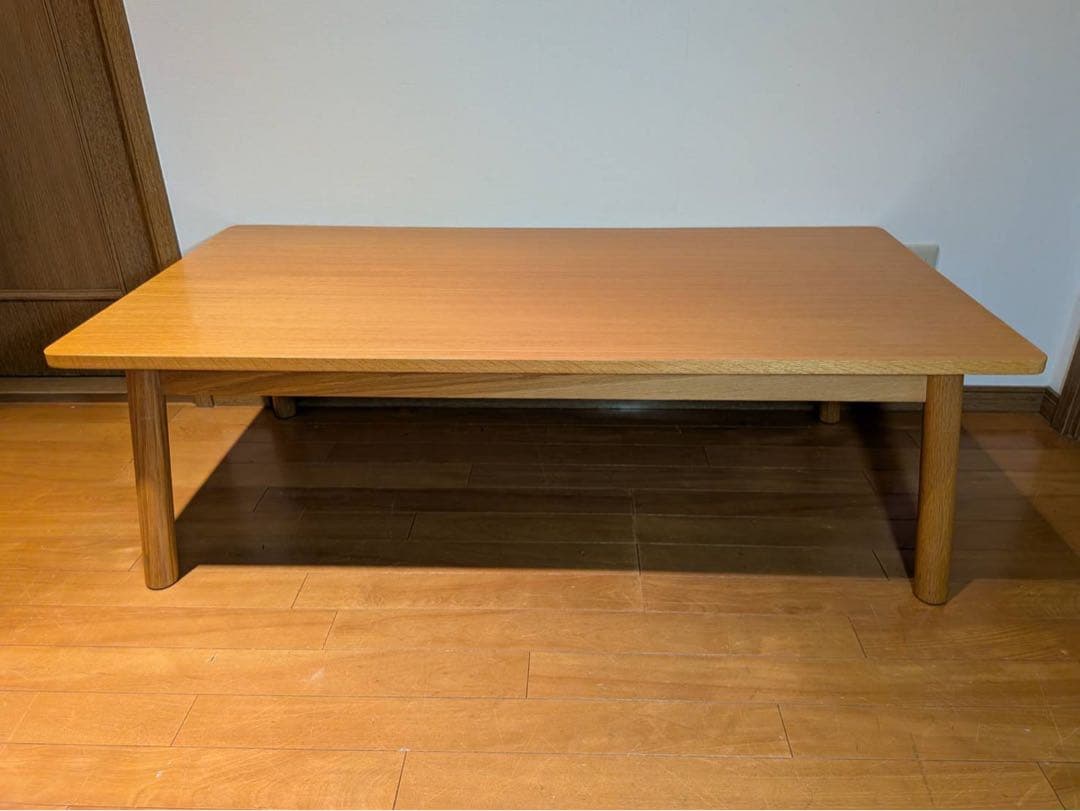 ■送料込■無印良品 MUJI ローテーブル オーク材 木製家具 デスク 120