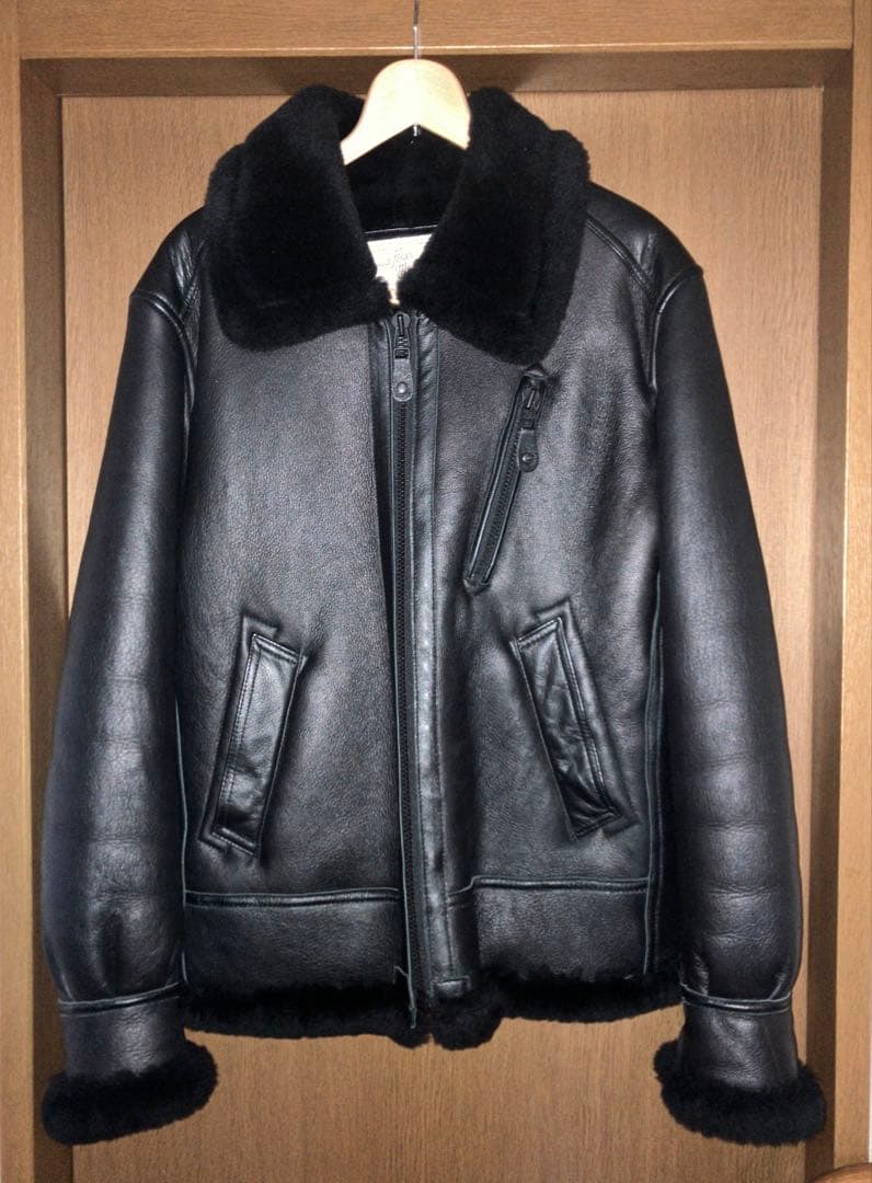 AVIREX B-3 カスタム リアルムートンレザー ジャケット L 美品