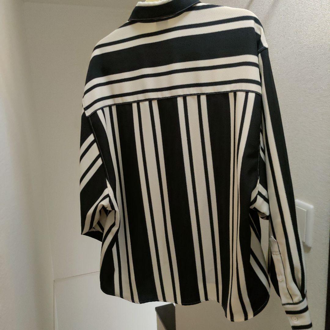 Applebum ウーリーツイルストライプオーバーサイズシャツ　XL