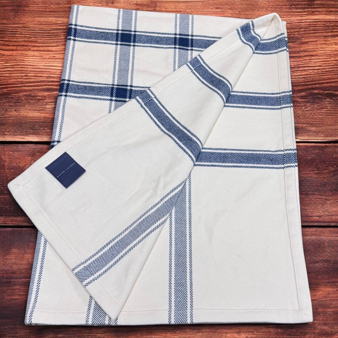 RALPHLAUREN ラルフローレン ハーフ ブランケット コットン100%