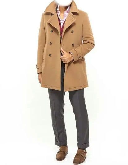 TAGLIATORE charlie 46 キャメル ダブルブレストコート