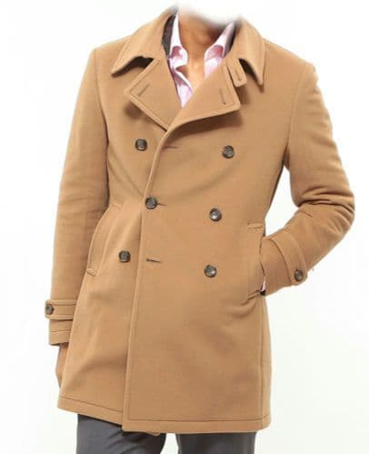 TAGLIATORE charlie 46 キャメル ダブルブレストコート