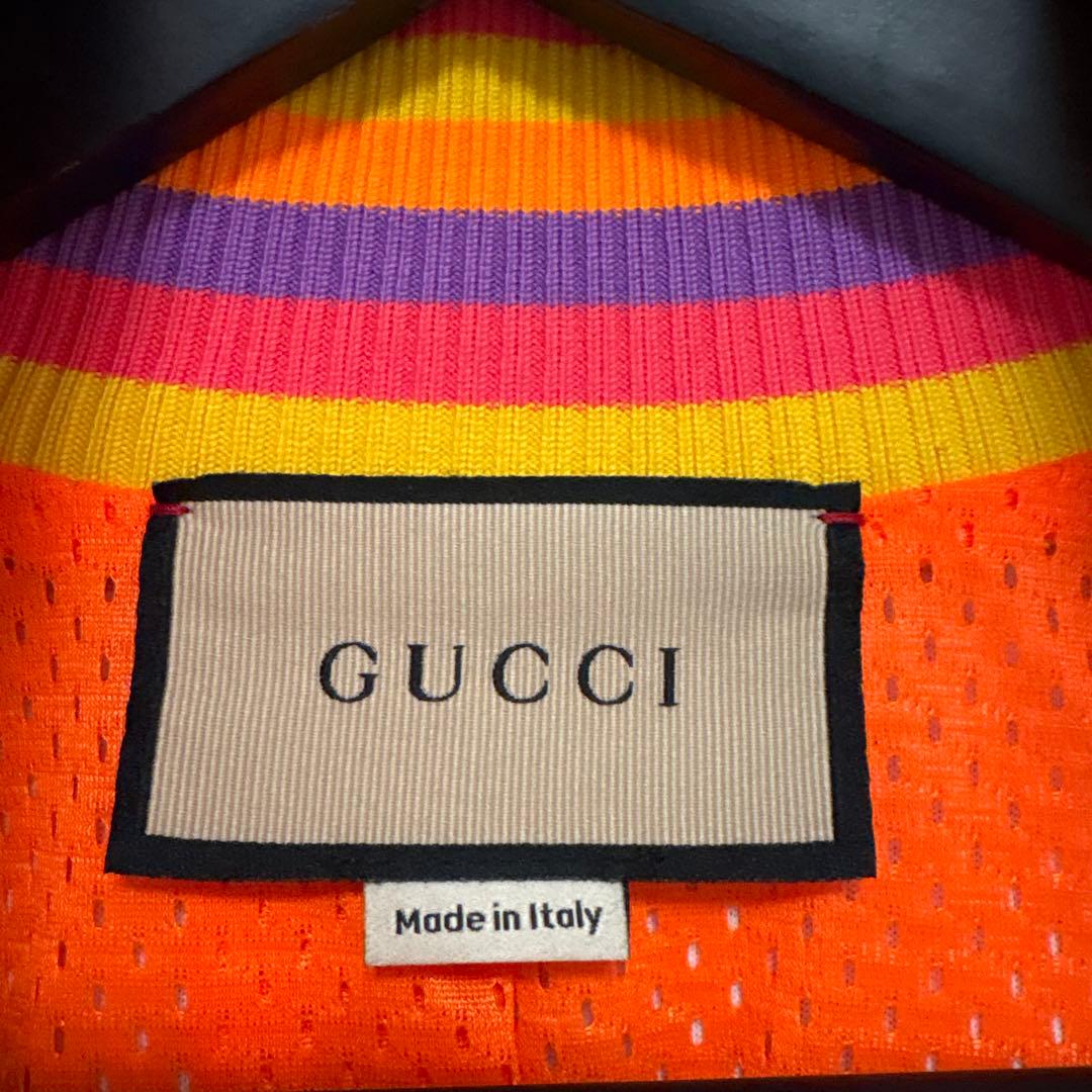 GUCCI テクニカルジャージ ジャンボGG 総柄ジップジャケット レインボー