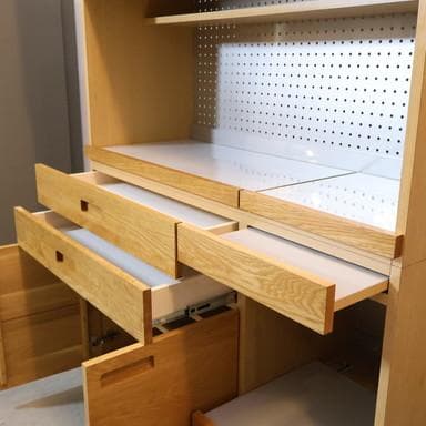 unico ウニコ HUTTE オーク材 キッチンボード レンジボード 食器棚