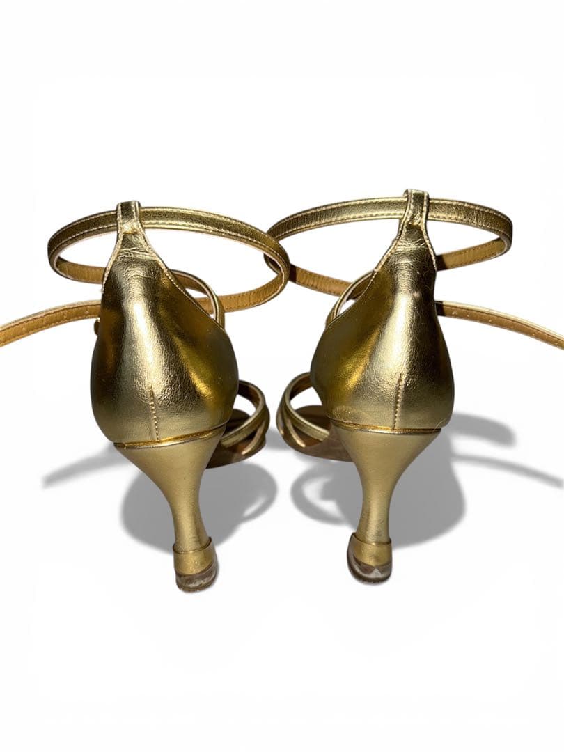 International dance shoes ゴールド ラテン 社交ダンス