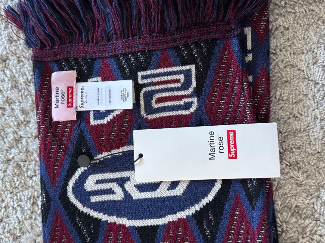 Supreme Martine Rose Scarf Navy 新品未使用