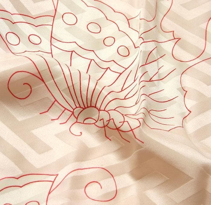 ご注文セット　7098■　Ｌ寸　風車　正絹お振袖　長襦袢付き　美品