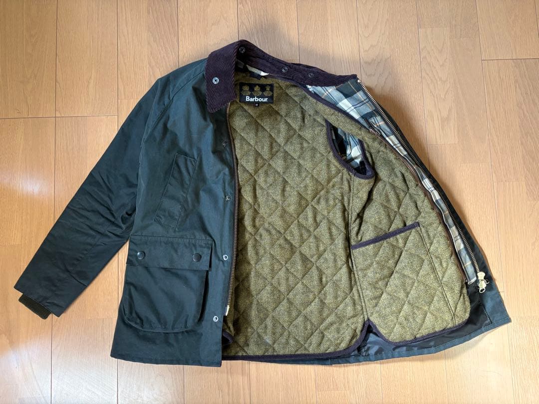 【うちょ】Barbour BEDALE SL 38 インナーベスト付き