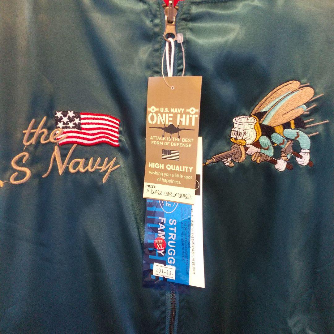 STRUGGLEスカジャン U.S. NAVY SEABEESモデル 新品タグ付