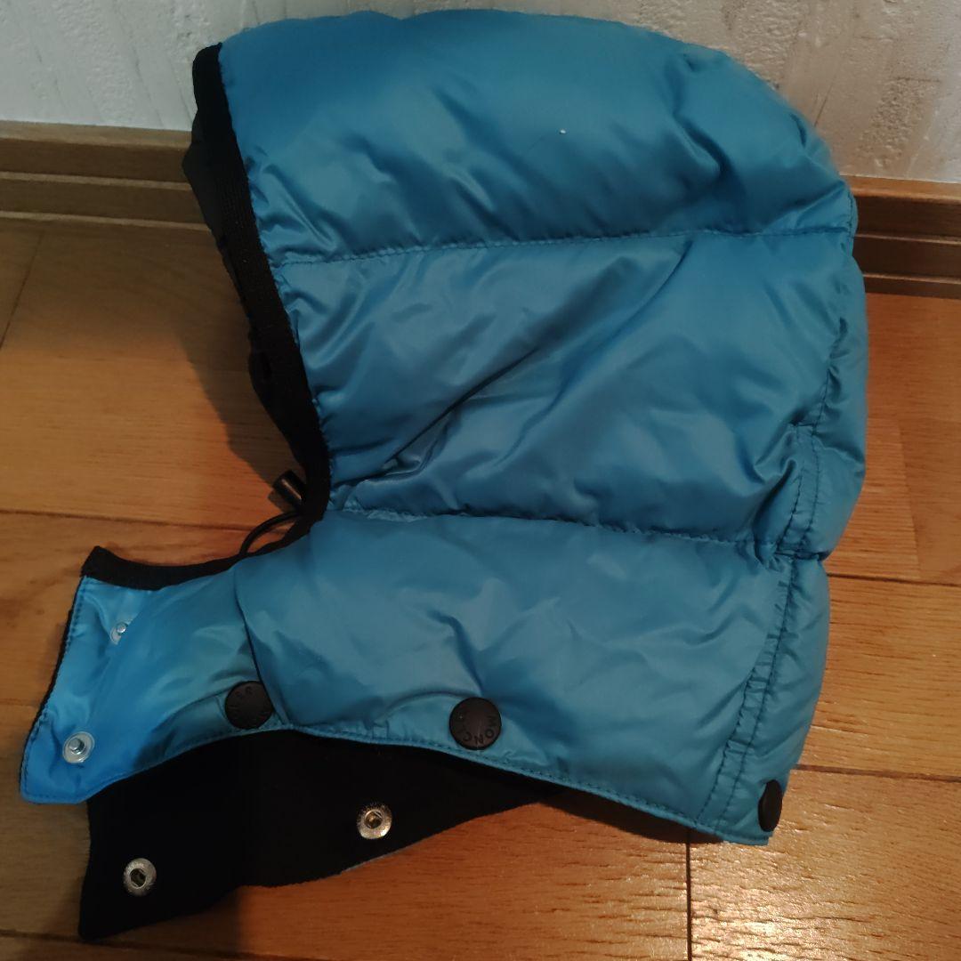 モンクレール青 フード付きダウンジャケット [中古品]