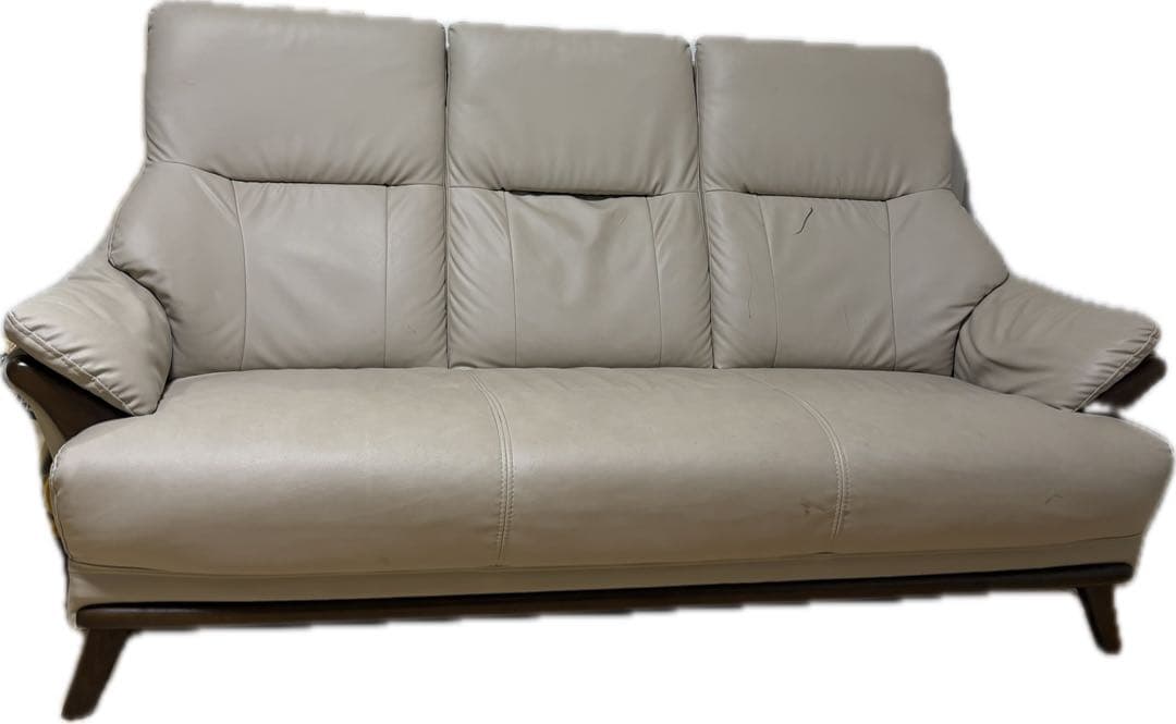 nitori ニトリ 3人用ソファ コウテイ3 革張りソファ