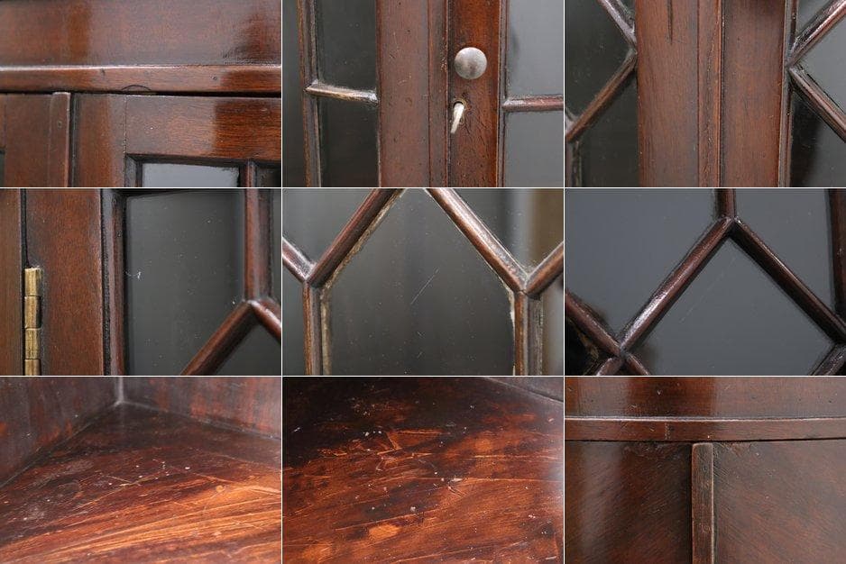 英国 イギリス ヴィンテージ マホガニー クラシカル コーナーキャビネット 収納