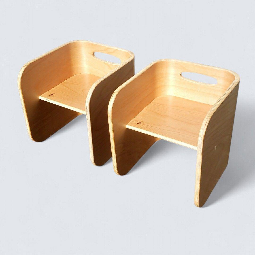 HOPPLEホップル コロコロデスク＆チェア 3点セット ナチュラル