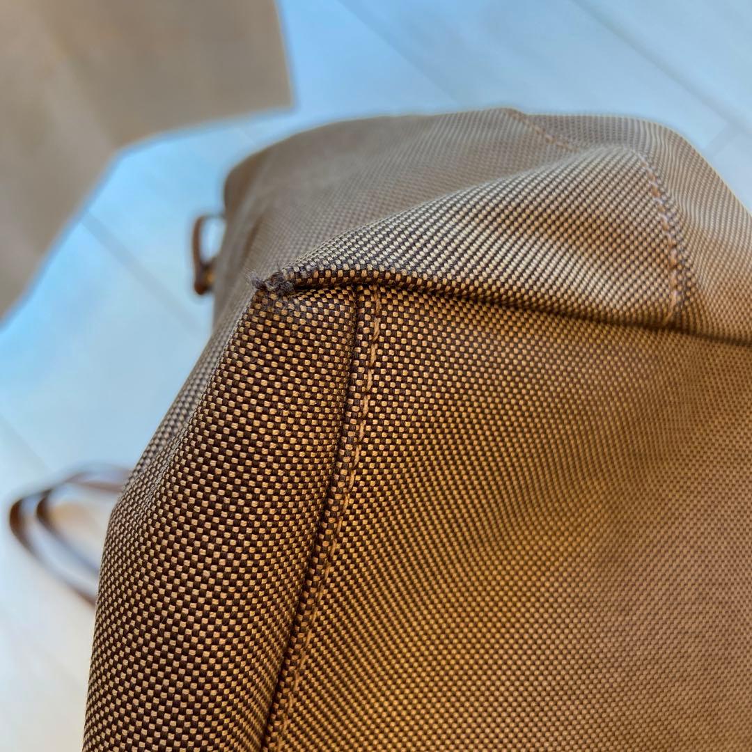 PRADA ブラウン キャンバストートバッグ