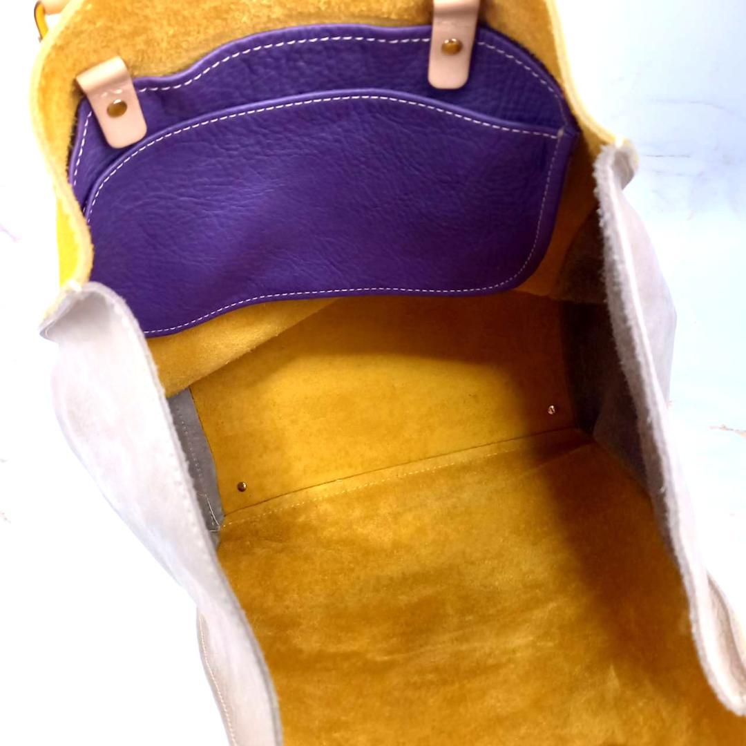 ✨希少・未使用級✨ キャロリーナヘレラ トートバッグ A4可 バイカラー