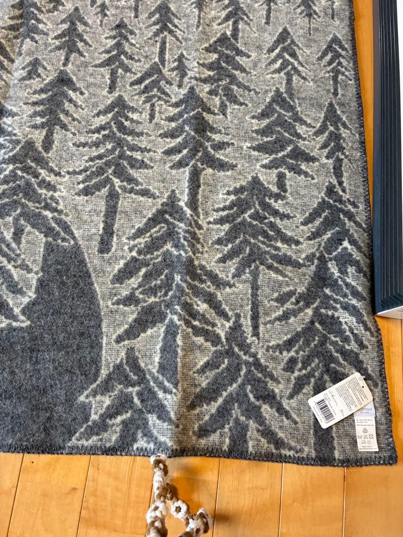 美品　クリッパン　ミナペルホネン　ブランケット　グレー