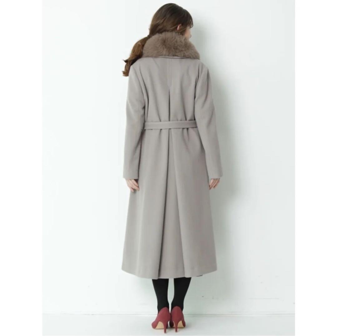 アプワイザーリッシェ⭐︎ファーマフラー付ベルテッドコート