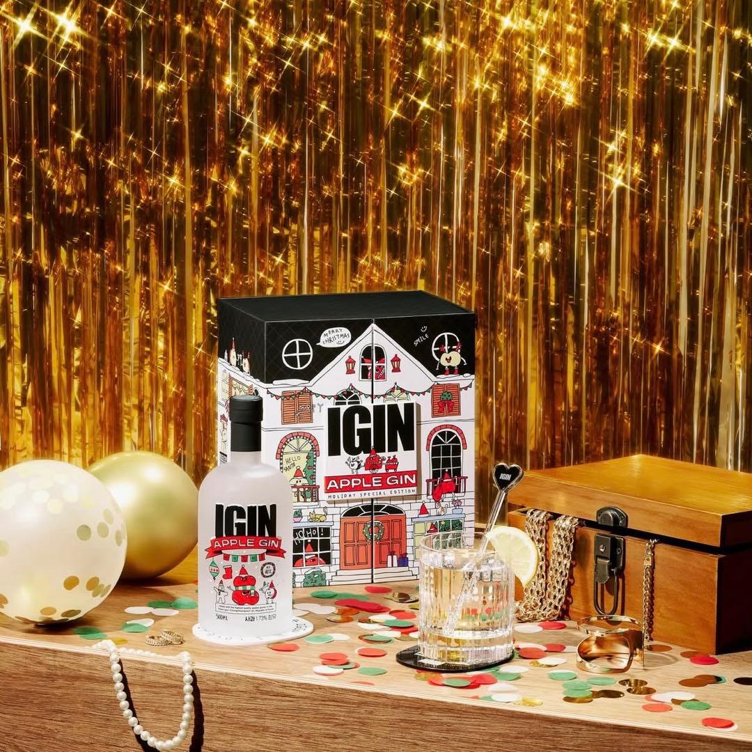 限定販売★IGIN APPLE GIN HOLIDAY Edition BOX黒