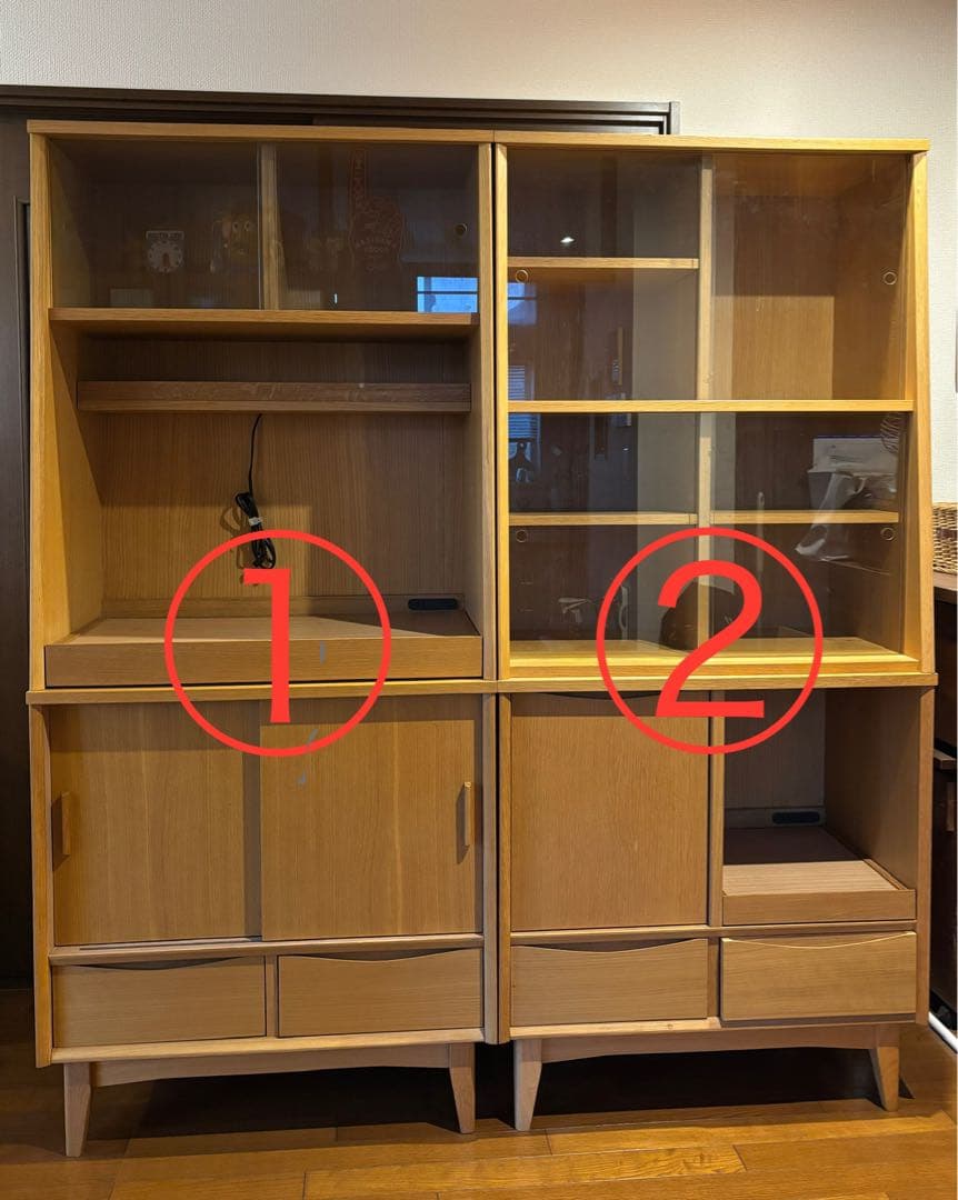 ⭐︎sale⭐︎unico SIGNE 食器棚① ナチュラルウッド