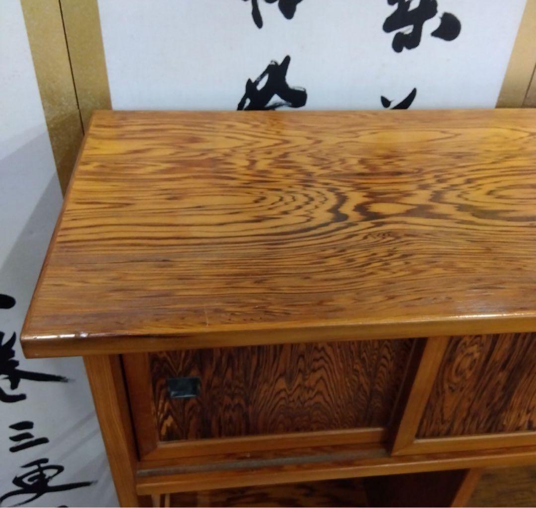 屋久杉 ？昭和レトロ　アンティーク　天然木　茶箪笥　茶棚　飾り棚