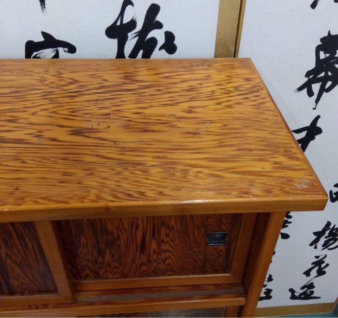 屋久杉 ？昭和レトロ　アンティーク　天然木　茶箪笥　茶棚　飾り棚