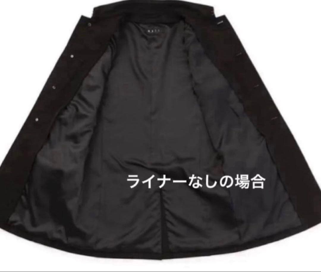MAJI ステンカラーコート　黒　ブラック　 メンズ ／LLサイズ　新品未使用